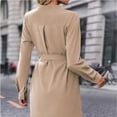 thumbnail image 7 of Gamivast Shirt Dresses for Women Long Sleeve Collar Button Down Work Dresses Tie Waist Tunic Dress Knee Length Business Casual Office Daily Wear Fall, 7 of 7