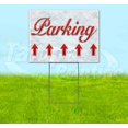 thumbnail image 1 of Parking Up Red & Chrome (18" x 24") Yard Sign, Includes Metal Step Stake, 1 of 6