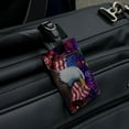 thumbnail image 4 of Eagle Patriotic 4th of July Celebration American Flag Fireworks Rectangle Leather Luggage Card Suitcase Carry-On ID Tag, 4 of 8