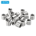 thumbnail image 3 of Unique Bargains Adaptateurs de Filetage Manchon Réducteur Écrou 20 Pcs M10x1.5 Mâle à M8x1.25 Femelle Réparation Insert Écrou 10mm, 3 of 7