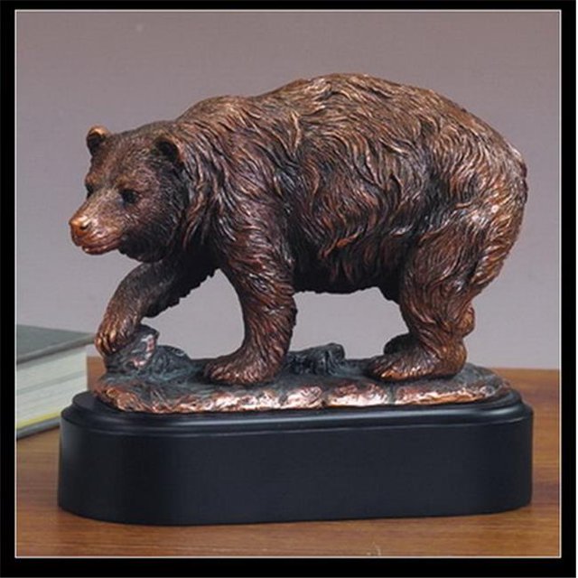 Sculpture en Résine Plaquée Bronze