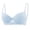 Blue, variant on Women's Balconette Bras Demi Coverage Push-Up Lingerie Tops Lace Sheer Bralettes Breathable Everyday Bras Pink XXL