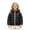 Navy, variant on Uobin Girls -Lined Hooded Parka Jacket, Mid-Length Winter Coat with Zip Pockets for Kids Outdoor