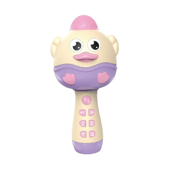 Micrófono de karaoke para niños, juguete musical para niños pequeños, máquina de karaoke, micrófono para para cenas, picnics, niños de 3 años o Rosa
