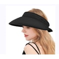thumbnail image 3 of Women Wide Large Brim Sun Hat 2 in 1 Zip-Off Summer UV Protection Sun Hat Beach Hat Foldable Visor Hat Golf Hat, 3 of 8