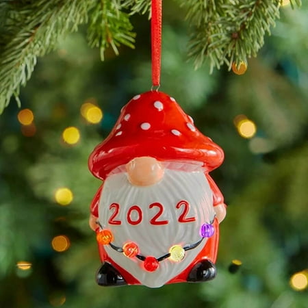

Ameiqe Commemorative Lighted Holiday Ornaments Pendant with Christmas Ambience for Home Inside Fireplace Decoration(C)