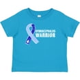 thumbnail image 3 of Inktastic Hydrocephalus Warrior with Light and Dark Blue Ribbon Boys or Girls Baby T-Shirt, 3 of 5