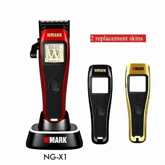 WMARK NG-X1 Hair Clippers for Men 10000RPM Rechargeable Cordless Clipper with Magnetic 9V Motor,3 Replaceable Skins,type-C charging