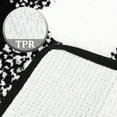 thumbnail image 4 of PiccoCasa Microfiber Plaid Pattern Bathroom Rugs Soft 20''x30'' Black and White, 4 of 7