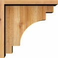 thumbnail image 3 of 8"W x 14"D x 14"H Mediterranean Rough Sawn Corbel w/Backplate, Western Red Cedar, 3 of 9
