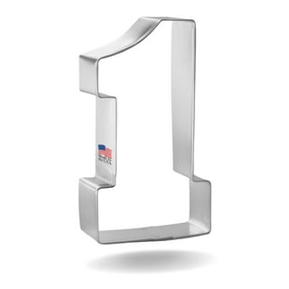 NUMBER ONE 1 BIRTHDAY ANNIVERSARY LARGE SIZE 4 COOKIE CUTTER USA PR3801
