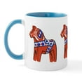thumbnail image 2 of CafePress - The Swedish Horse Mug - 11 oz Ceramic Mug - Novelty Coffee Tea Cup, 2 of 6