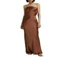thumbnail image 1 of Robe Longue Moulante Sans Bretelles et Dos Nu pour Femmes, Coupe Ajustée, Robe de Boîte de Nuit pour Soirée, Robe de Bal, Cocktail, Kaki, m, 1 of 6