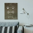 thumbnail image 2 of Stupell Industries Patent Vintage Barbell Brown Texture Design Canvas Wall Art by Daniel Sproul, 2 of 6
