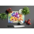 thumbnail image 5 of Orchids in Watercolor Glass Cutting Board Large 12 in x 15 in, 5 of 5