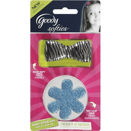Goody Softies Hair Clips, 2 ct