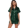 thumbnail image 2 of FEREMO Home Wear Pajamas Women's Sleepwear Suit Short Sleeve Shorts, 2 of 4