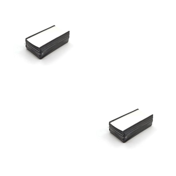 Tholdsy Estante conveniente con cartón blanco reutilizable autoadhesivo ligero 76x25mm 30 piezas/juego Tipo 3 2piezas