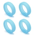 thumbnail image 1 of Luggage Compartment Wheel Protection Cover Wear Resistant Silicone Protection Cover For Suitcase/Office Chair Caster Glow blue 4pcs, 1 of 6