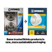 Brinks Mobile Home Single Cylinder Deadbolt Lock, Stainless Steel Finish