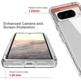 thumbnail image 4 of Compatible with Google Pixel 8 Pro Gradient Clear Case Shockproof Protection Case TPU+PC Cute Clear Full Body Protective Cover Cases Red, 4 of 5