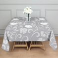 thumbnail image 3 of 42x42 Inch Waterproof Square Tablecloth, Thickened Polyester Table Cover for Dining & Parties, Floral Print, 3 of 6