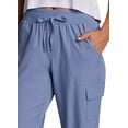 thumbnail image 4 of RBX Active Women's Relaxed Lightweight Woven Cargo Capri Pant, 4 of 5