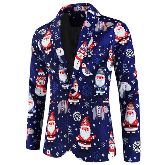Qepwscx Graphic Jacket Corduroy Blazer for Men Print Slim Fits Xmas Blazer Dress Coat Ugly Christma Suits Dinner Party Wedding Shawl Lapel Long Sleeve Jacket Casual Dress Suits for Mens Adult Top