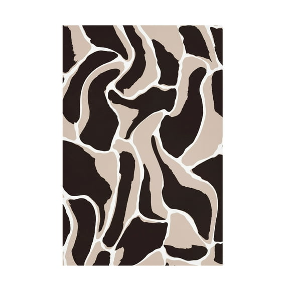 Canvas Wall Art - Treechild 'Brown Animal Pattern' Wall Art for Living Room, Bedroom, or Office D?cor by Trademark Fine Art - 12 x 19 Inches