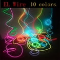thumbnail image 2 of 1M/2M/3M/5M/10M luz de neón decoración de fiesta de baile lámpara LED de neón Flexible EL tubo de cuerda de alambre impermeable tira de LED Deng Xun unisex, 2 of 2