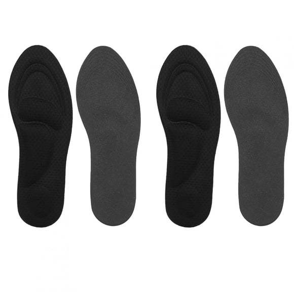 4D Orthotic Insole, Breathable Stability Sport Insole, Shock Absorption For Work Boot,Walking,Running And Casual Shoes Men, Woman, Work, Running Black For Men,Black For Women,Gold