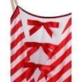 thumbnail image 5 of YONGHS Womens Candy Cane Leotard Tutu Dress with Gloves Christmas Holiday Party Elf Outfits Red 3XL, 5 of 7
