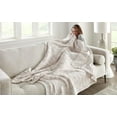thumbnail image 6 of Crafted by Catherine  Print Cozy Knit Throw Blanket 60" x 70" Inches, Soft  Decorative Throw for Couch Bed Sofa Travel,  Blush and Light Grey, 6 of 8