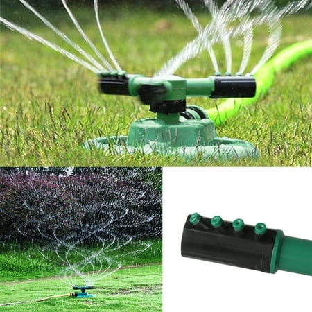 EEEKit Lawn Water Sprinkler - Automatic 360 Rotating Adjustable Garden Hose Watering Sprinkler Head for Kids, with A Large Area of Coverage Yard Irrigation System/Leak Free Durable 3 Arm (Best Sprinklers For Large Areas)