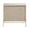 Beige Upholstered Front Panel 3 Drawer Solid Rectangle 32" x 16" x 32", variant on DecMode 47" x 32" Gray Wooden Upholstered Front Panel 3 Door Cabinet with Mirrored Top and Ring Handles, 1-Piece