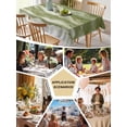thumbnail image 5 of Sage Green Ombre Table Cloth, Modern Moire Abstract Art Luxury Waterproof Tablecloth for Square Tables, Reusable Washable Fabric Table Cover for Restaurant Kitchen Dining Tables 54"x54", 5 of 6