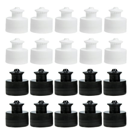 LEORX Water Bottle Top Replacement 40Pcs Assorted Color Pe Sports Bottle Lids