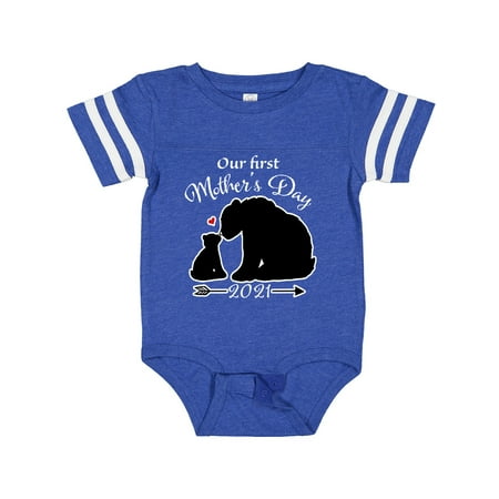 

Inktastic Bears Our First Mother s Day 2021 - Bear Silhouette Gift Baby Boy or Baby Girl Bodysuit