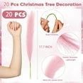 thumbnail image 2 of Triani 20Pcs Furry Christmas Tree Picks 17.7 Inch Curly Xmas Artificial Stems for Xmas Tree Topper Home Vase Fillers Decorations (Pink), 2 of 6