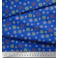 thumbnail image 3 of Soimoi Crepe Silk Fabric Artistic Floral Printed Fabric 1 Yard 42 Inch Wide, 3 of 3