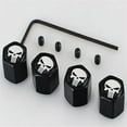 thumbnail image 3 of Car Skull Logo Anit-theft Metal Wheel Tire Valve Cap Tyre Dust Caps For Different Skull Style 40pcs = 10 Sets, 3 of 5