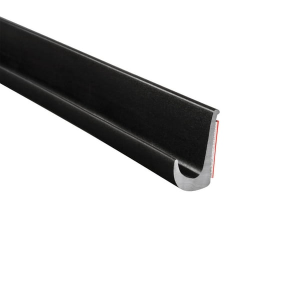 Trim-Lok Drip Rail DRB-50 Use With Truck/Car/RV Or Boat To Channel Off Water; Black; PVC; Flexible; J-Design; With Acrylic Foam Tape With Peel-Off Liner