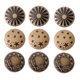thumbnail image 1 of Houderco 10Ud Botones Metálicos Vintage Café Para Chaqueta Instalación Rápida Sin Herramientas, 1 of 6