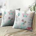 thumbnail image 3 of LALILO Throw Pillow Covers Doodle Boho Kit With Mason And Ribbons Cushion Cover 18" x 18", 3078 Pack, 3 of 6
