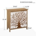 thumbnail image 5 of Sophia & William MDF PB Tree Pattern 32" 2-Door Accent Cabinet White Handles, Multicolor, 5 of 5