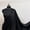 Black, variant on Beige Heavyweight Duchess Satin Fabric by the Yard, Semi-Dull Peau de Soie Lamour Material for Bridal Gowns, Bridesmaid Dresses, Costumes and Décor - Valentina Textiles Inc. (1 Yard)
