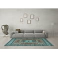 thumbnail image 3 of Ahgly Company Indoor Rectangle Persian Light Blue Traditional Area Rugs, 3' x 5', 3 of 4