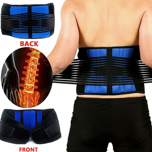 Lumbar Support Belt, Back Bace for Women Men - Waist Back Support Belt with  Spring Strip for Back Pain Relief, Sciatica, Spinal Stenosis, Scoliosis or