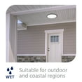 thumbnail image 3 of WAC Lighting Round 15" 1-Light 3500K Energy Star Aluminum Flush Mount in White, 3 of 5