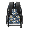 thumbnail image 2 of Kdxio Winter Animal Friends Clear Backpack, Transparent Bookbag for School for Women Men, Capacity Clear Bag for College, Travel, 2 of 7
